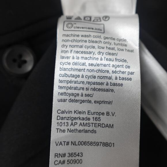 Calvin Klein Women's Soft Crepe Blazer Black- Size 8 - Picture 7 of 9